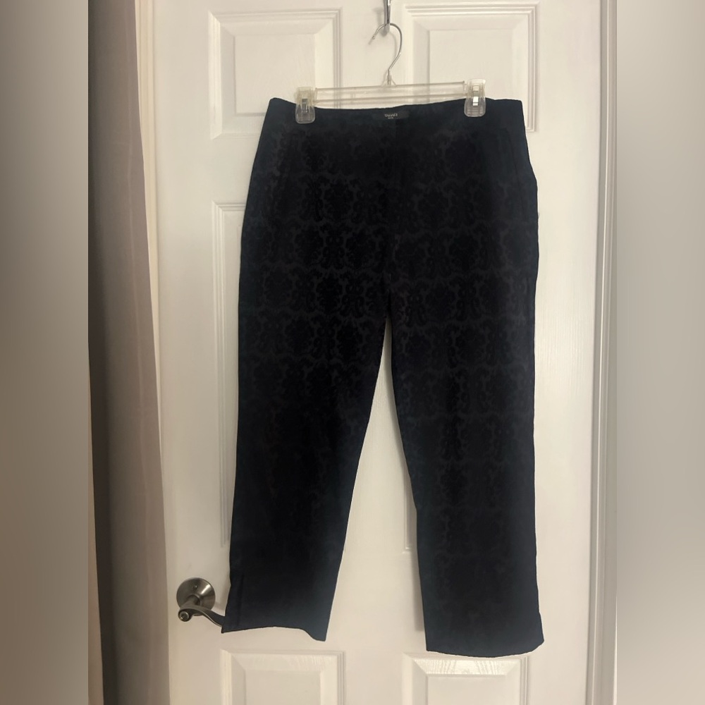 Tahari petite jacquard black classic pants size 10P